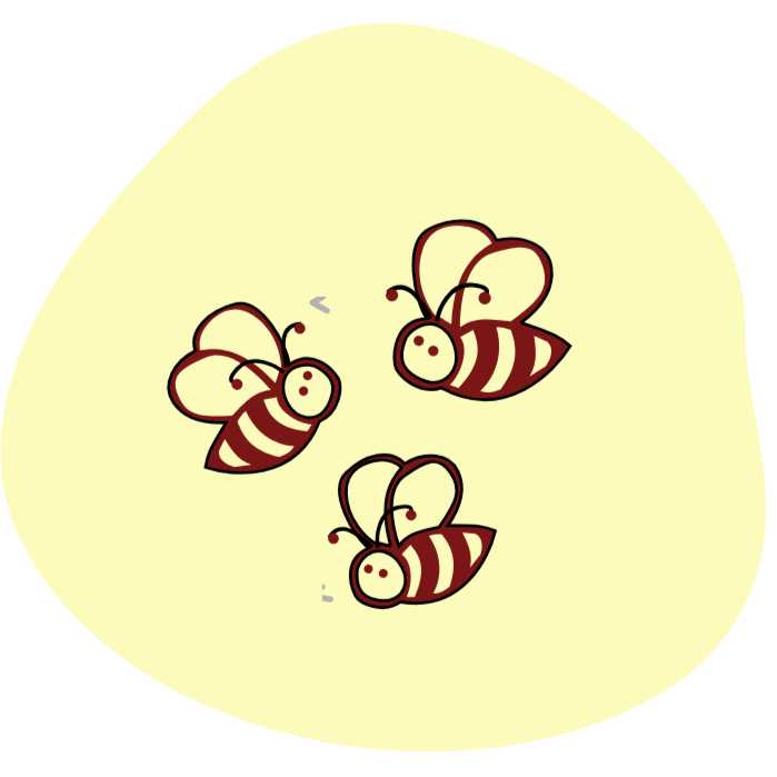graphic of 3 bees